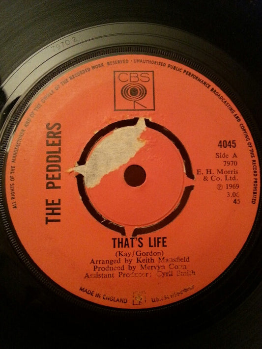 The Peddlers - That's Life (7", Single)