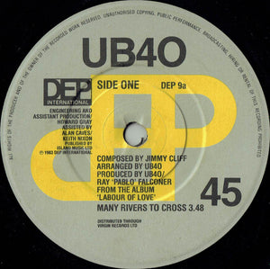 UB40 - Many Rivers To Cross (7", Single)