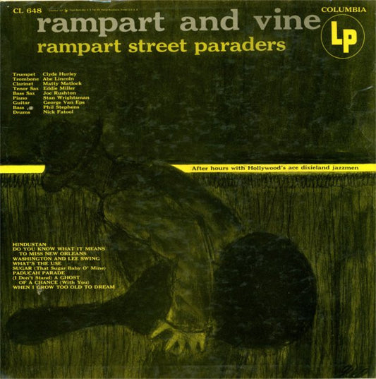 Rampart Street Paraders* - Rampart And Vine (LP, Album, Mono)