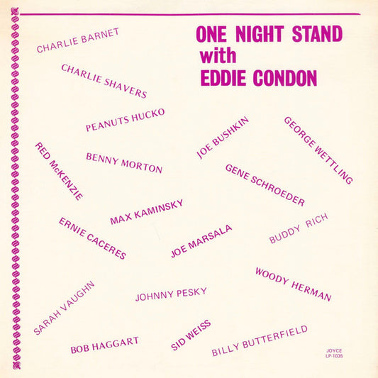 Eddie Condon - One Night Stand With Eddie Condon (LP, Comp, Mono)