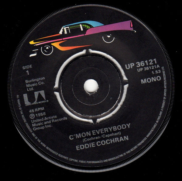 Eddie Cochran - C'mon Everybody (7", Single, Mono)
