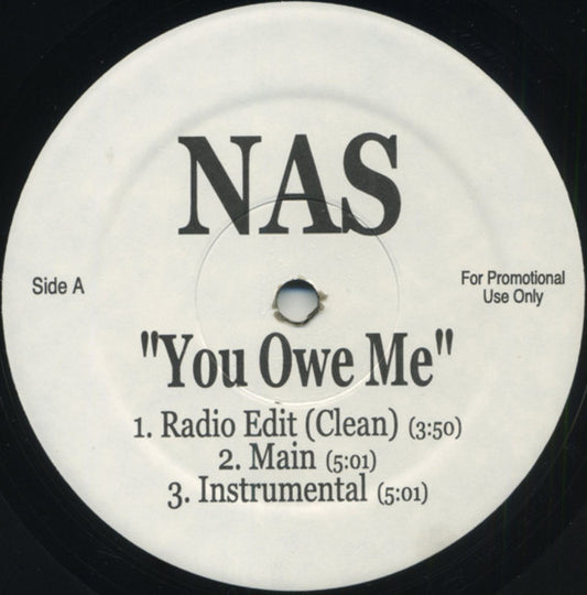 Nas - You Owe Me (12", Single, Promo)
