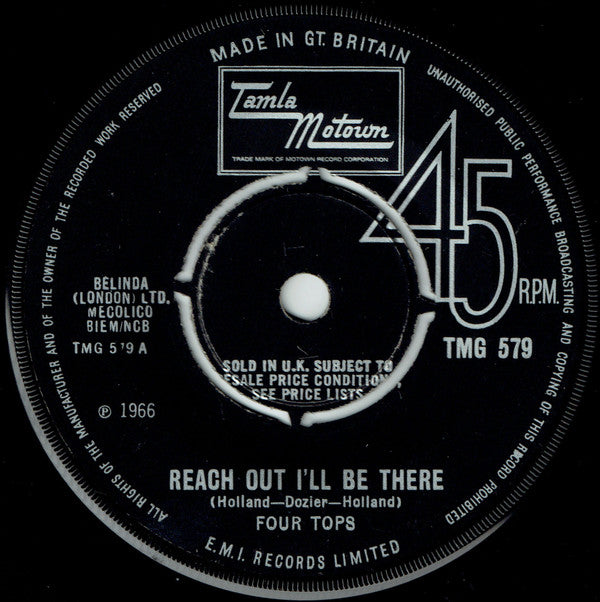 Four Tops - Reach Out I'll Be There (7", Single, 4-P)