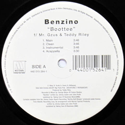 Benzino - Boottee / Bang Ta Dis (12", Promo)
