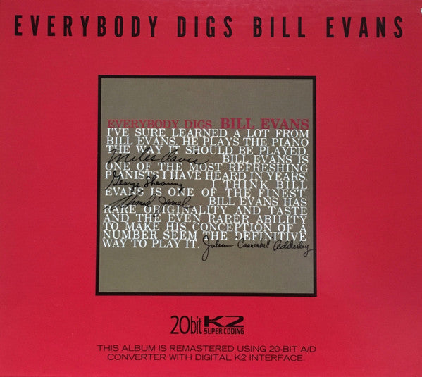 The Bill Evans Trio - Everybody Digs Bill Evans (CD, Album, RE, RM)
