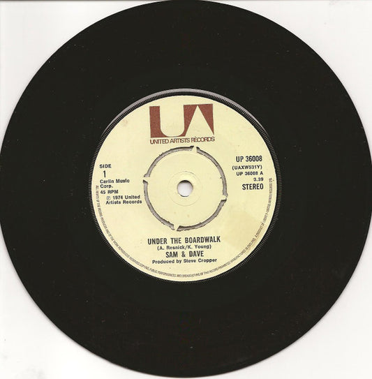 Sam And Dave* - Under The Boardwalk (7", Single)