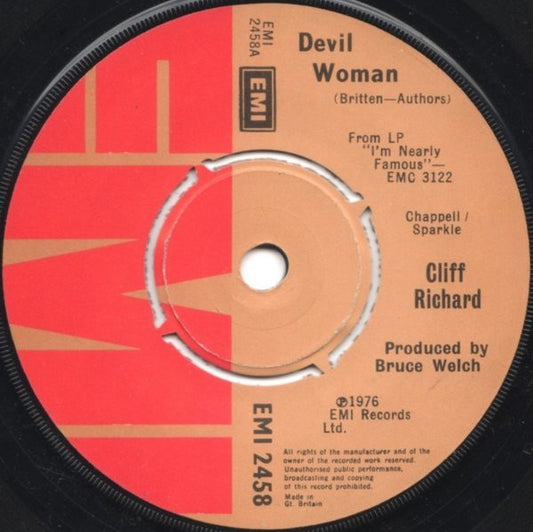 Cliff Richard - Devil Woman (7", Single, 4-P)