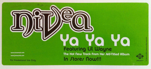 Nivea Featuring Lil Wayne - Ya Ya Ya (12", Promo)