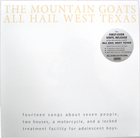 The Mountain Goats - All Hail West Texas (LP, Album, RE, RM)