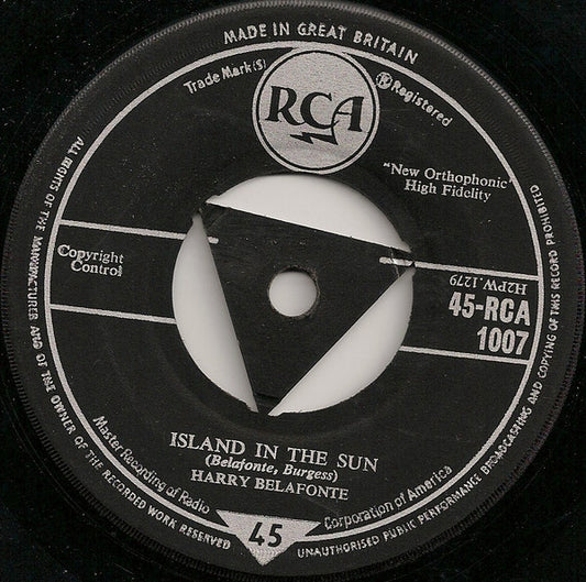 Harry Belafonte - Island In The Sun (7", Single)