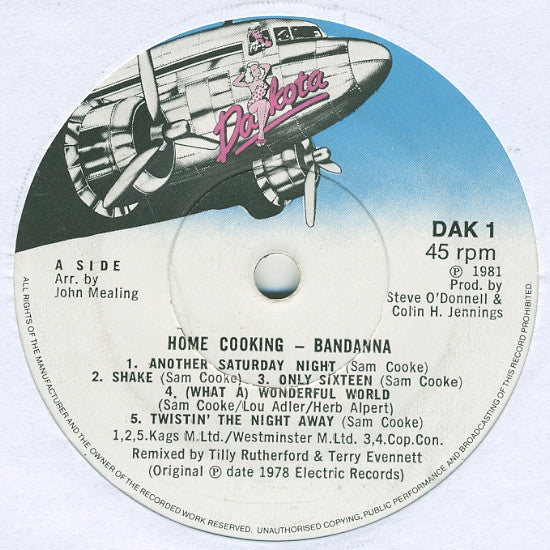 Bandanna (2) - Home Cookin' (7")