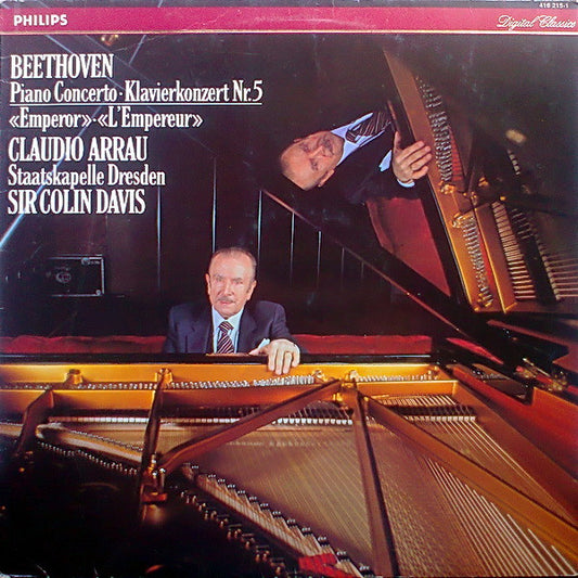 Beethoven*, Sir Colin Davis, Dresden State Orchestra*, Claudio Arrau - Piano Concerto No.5 In E Flat, Op. 73 "Emperor" (LP, Album)
