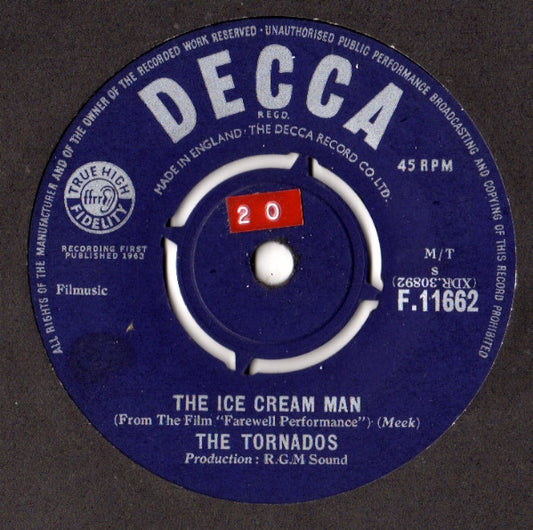 The Tornados - The Ice Cream Man / Theme From "The Scales Of Justice" (7", Single, Mono)