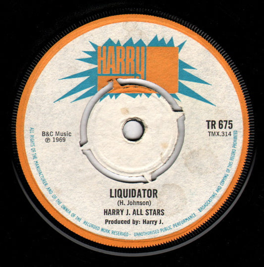 Harry J. All Stars / Glen And Dave - Liquidator / La La Always Stay (7", Single, 4 P)