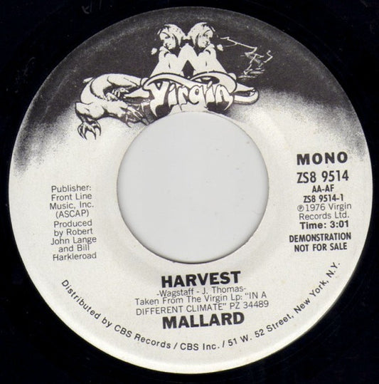 Mallard - Harvest / Harvest (7", Single, Mono, Promo)