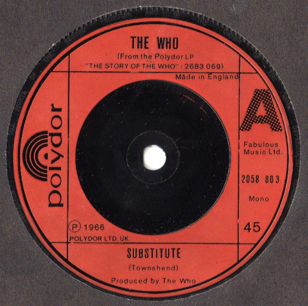 The Who - Substitute (7", Single, Mono)