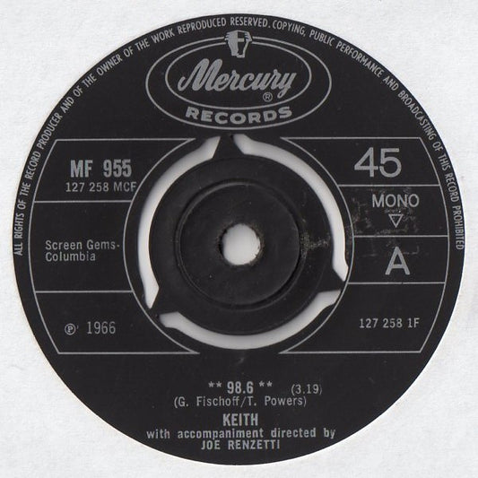 Keith (2) - 98.6 (7", Single, Mono)