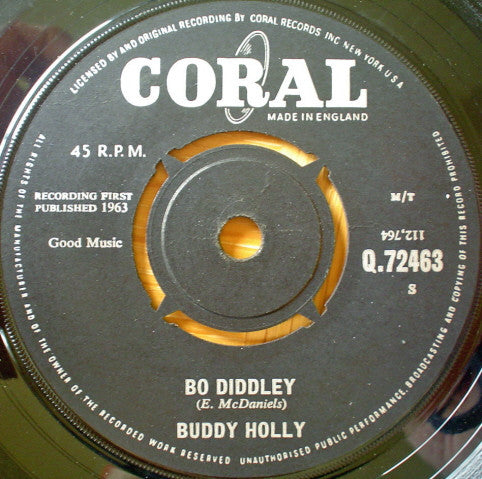 Buddy Holly - Bo Diddley (7", Single)