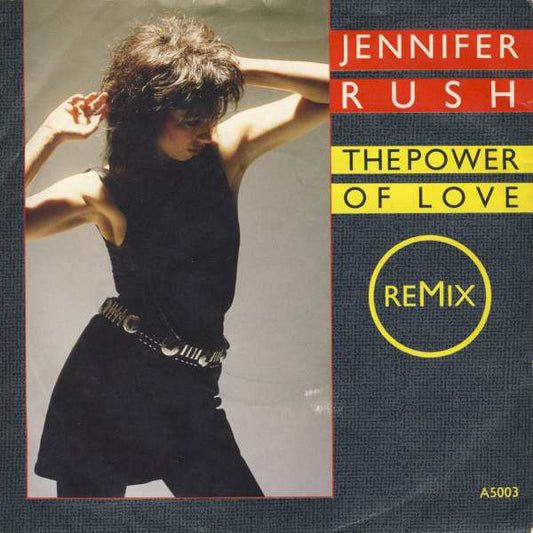 Jennifer Rush - The Power Of Love (Remix) (7", Single, Red)