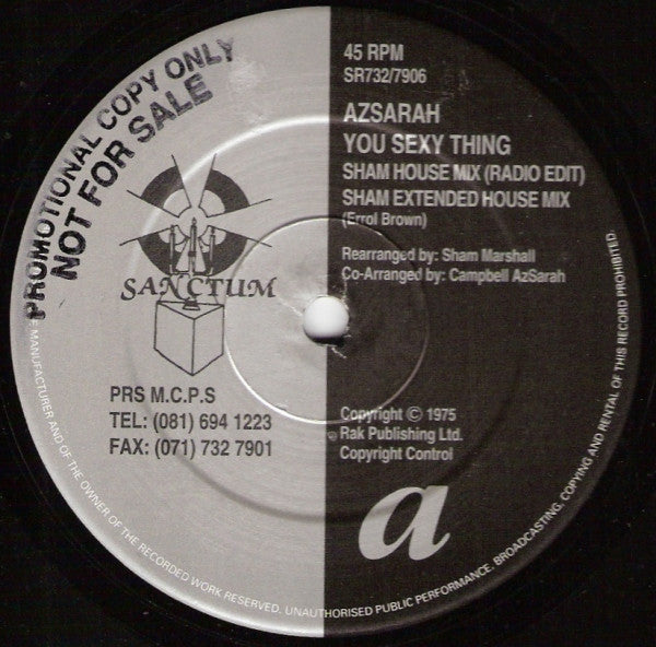 Azsarah - You Sexy Thing (12")