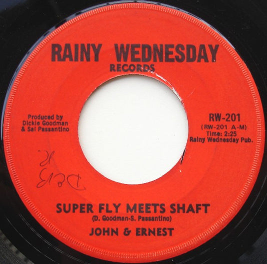 John & Ernest - Super Fly Meets Shaft / Part Two (7", Single, Win)