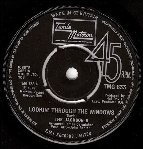 The Jackson 5 - Lookin' Through The Windows (7", Single, Pus)