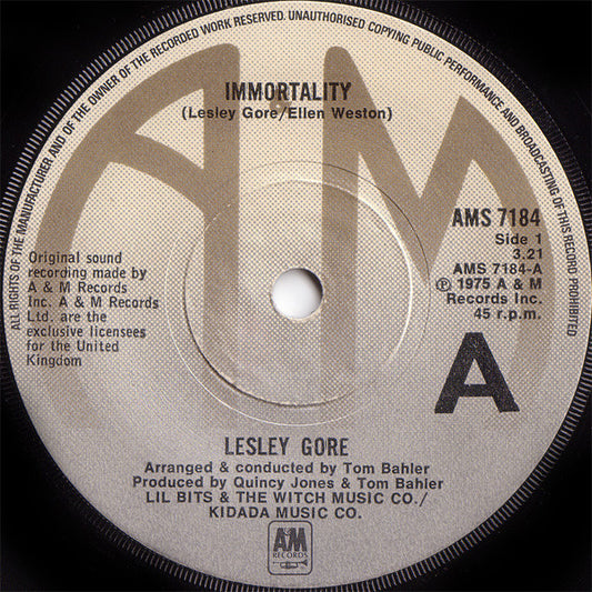 Lesley Gore - Immortality (7", Single)