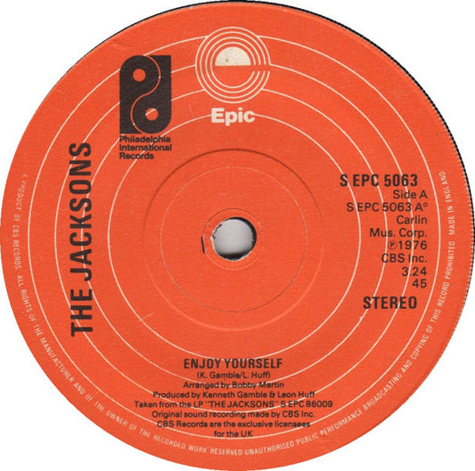 The Jacksons - Enjoy Yourself (7", Single)