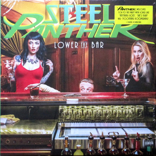 Steel Panther - Lower The Bar (LP, Album, Gre)