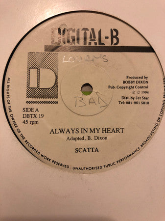 Scatta* / Prezident Brown - Always In My Heart / Original (12")