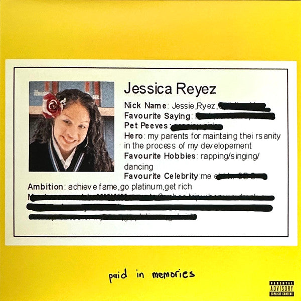 Jessie Reyez - Paid In Memories  (LP)