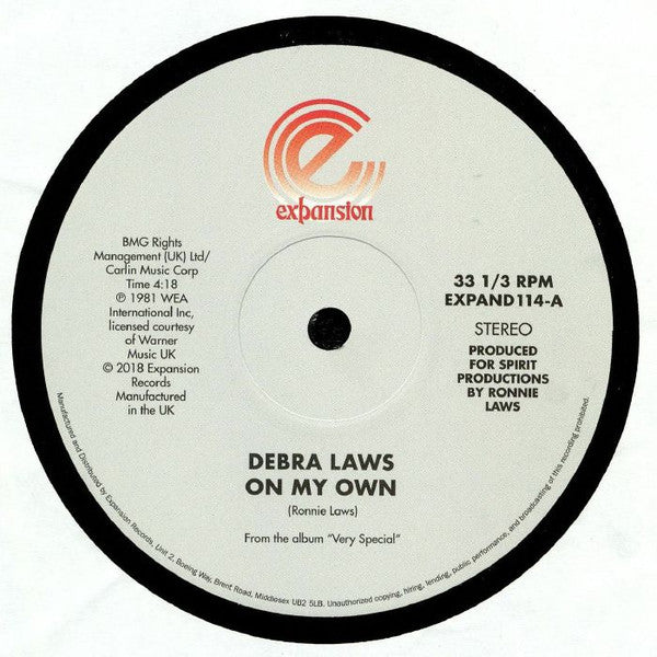 Debra Laws - On My Own / Very Special (12", RE)