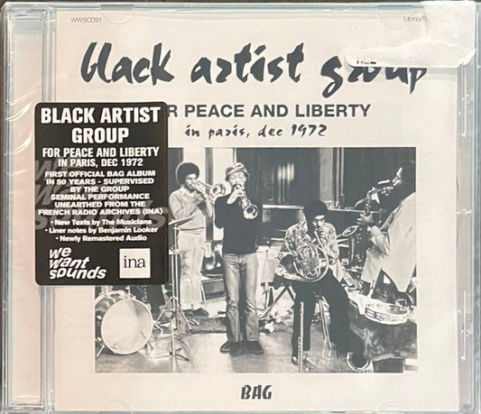 Black Artist Group* - For Peace And Liberty (CD, Album, RM)