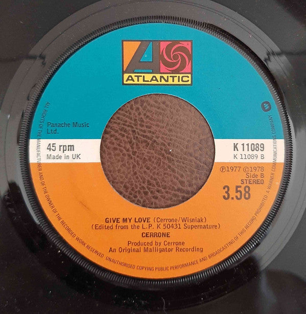 Cerrone - Supernature / Give My Love (7", Single, Lar)