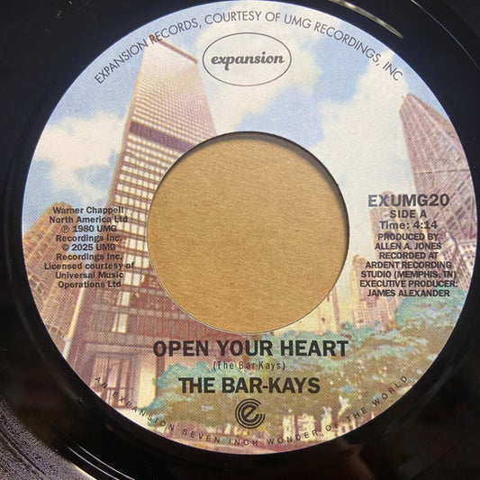 The Bar-Kays* - Open Your Heart / Feels Like I'm Falling In Love (7", Single)