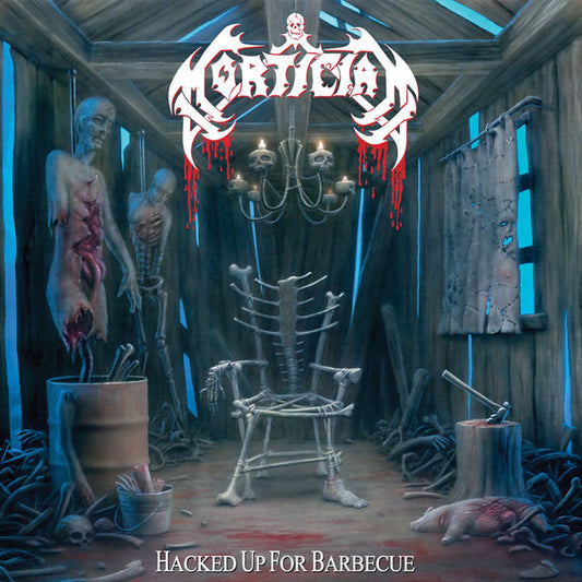 Mortician - Hacked Up For Barbecue (2x12", Album, RE, Whi)