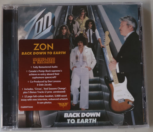 Zon (2) - Back Down To Earth (CD, Album, RE, RM)