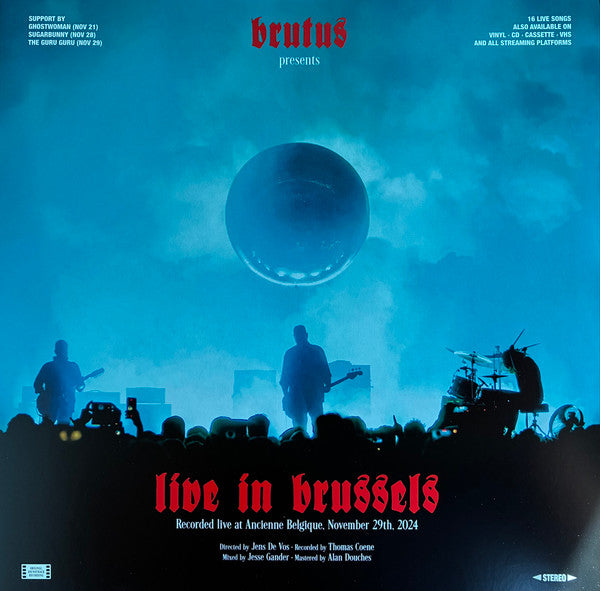 Brutus (23) - Live In Brussels (2xLP + LP, S/Sided, Etch + Red)