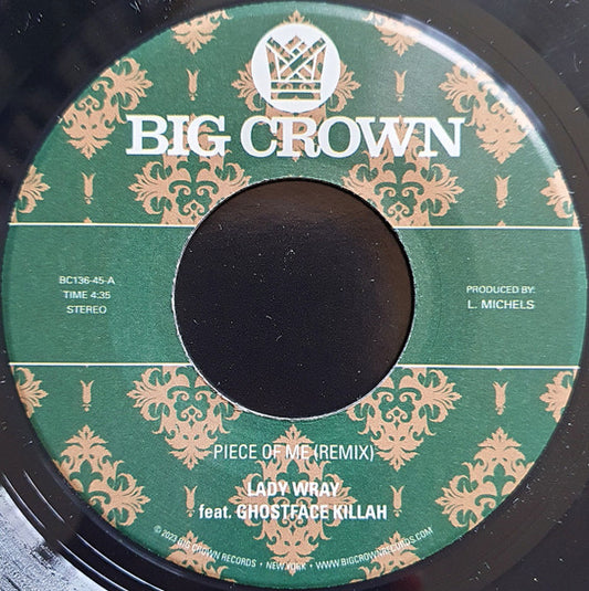 Lady Wray - Piece Of Me (Remix) / Joy & Pain (Pete Rock Remix) (7", Single)