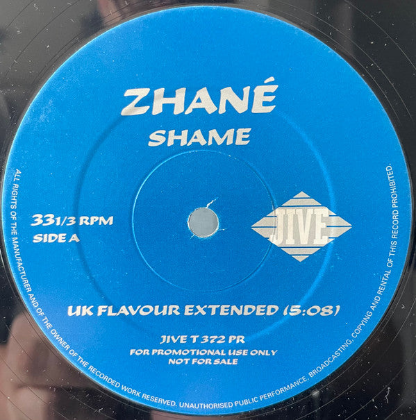 Zhané - Shame (12", Promo)