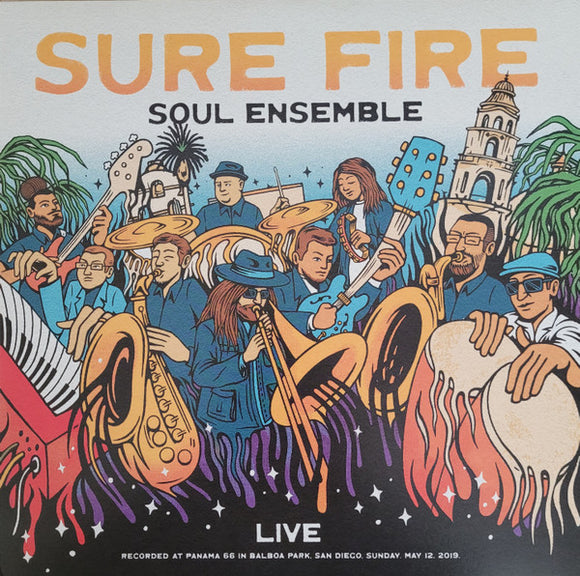 The Sure Fire Soul Ensemble - Live At Panama 66 (LP, Album, Ltd, Cle)