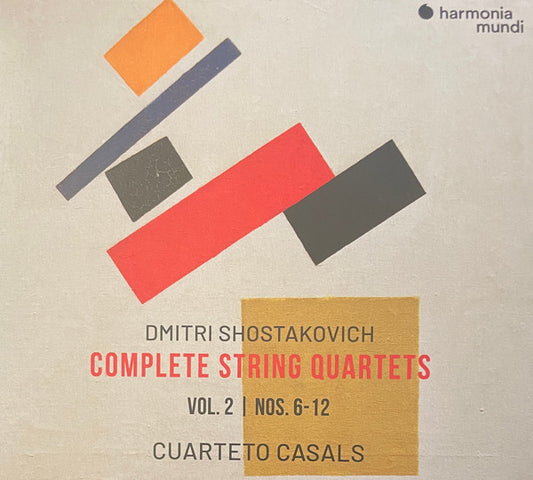 Dmitri Shostakovich, Cuarteto Casals - Complete String Quartets Vol.2  Nos. 6-12 (2xCD, Album)