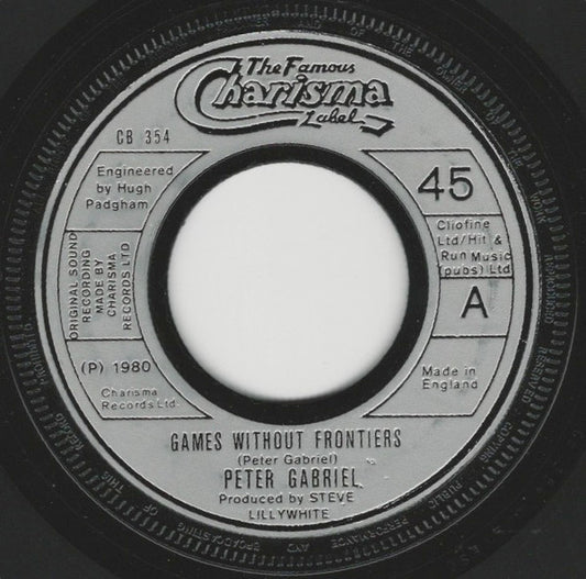 Peter Gabriel - Games Without Frontiers (7", Single, Din)