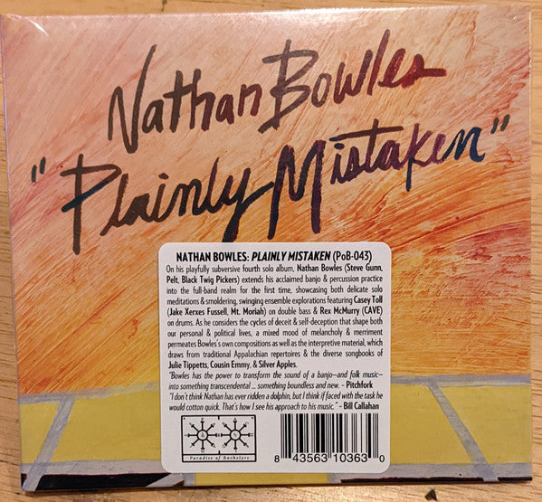 Nathan Bowles - Plainly Mistaken (CD, Album)