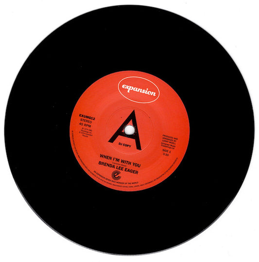 Brenda Lee Eager - When I'm With You (7", Promo, Sta)