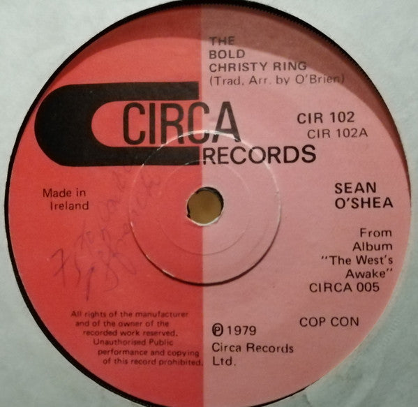 Sean O'Shea* - The Bold Christy Ring  (7", Single)