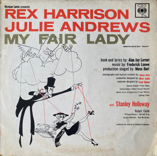 Rex Harrison, Julie Andrews With Stanley Holloway Music By Frederick Loewe - My Fair Lady (LP, Album, Mono, RE, Blu)