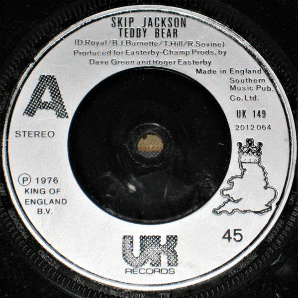 Skip Jackson (3) - Teddy Bear (7", Single)