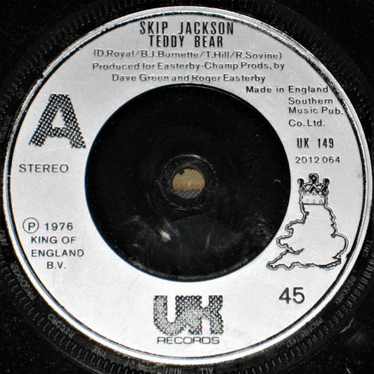 Skip Jackson (3) - Teddy Bear (7", Single)