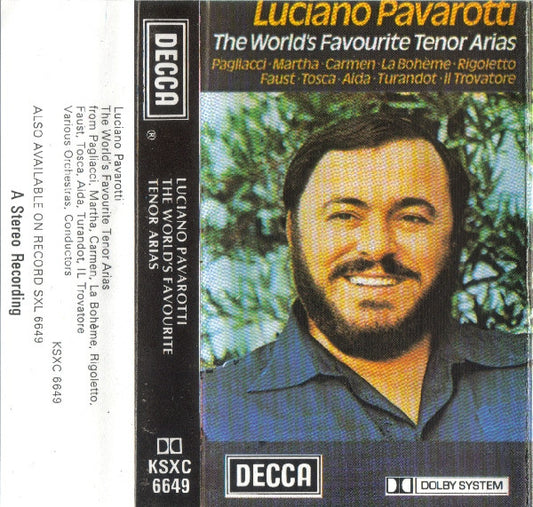 Luciano Pavarotti - The World's Favourite Tenor Arias (Cass, Comp)